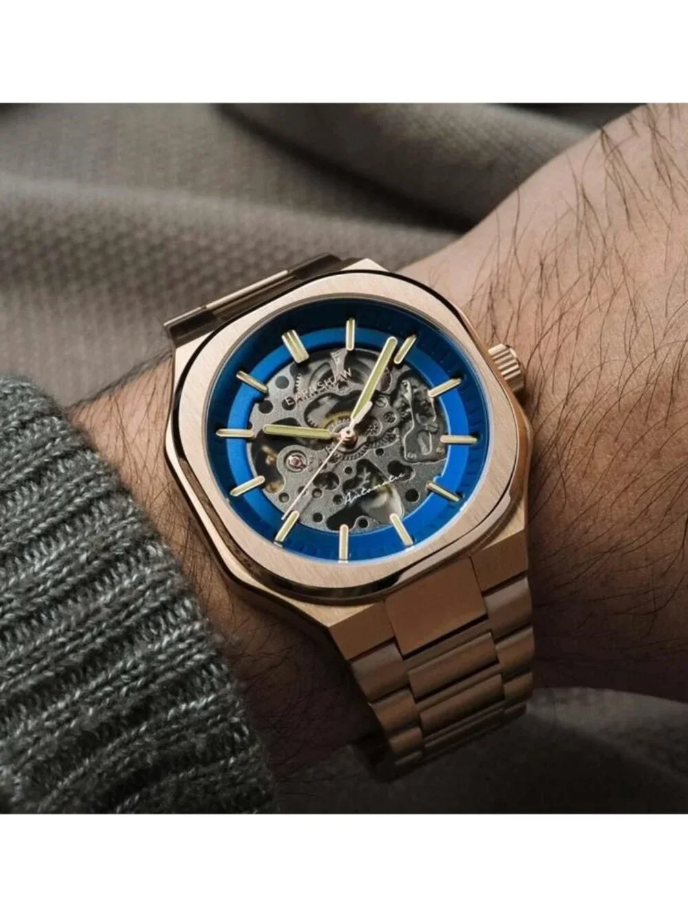 NWT Thomas Earnshaw Exeter Automatic Blue Dial Men's Watch